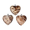 Natural Tree Bark Agate Pendants G-Q606-11A-1