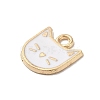 Rack Plating Alloy Enamel Charms ENAM-P254-03KCG-03-2