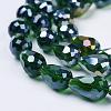 Electroplate Glass Beads Strands EGLA-D015-15x10mm-27-2