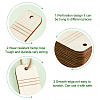 DIY Unfinished Wood Pencil Shape Pendant Decoration AJEW-WH0314-223-4