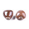 Pearlized Handmade Porcelain Beads X1-PORC-T007-21-15-2