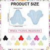 600Pcs 12 Colors Frosted Opaque Acrylic Beads OACR-ME0001-20-2