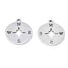 Non-Tarnish 201 Stainless Steel Pendants STAS-T044-236P-2