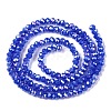 Electroplate Glass Beads Strands EGLA-A044-P1mm-B32-3