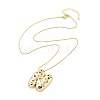 Brass Micro Pave Cubic Zirconia Letter Pendant Necklaces KK-Z069-01G-N-2