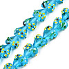 Handmade Bumpy Lampwork Beads Strands LAMP-N029-011C-1