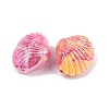 UV Plating Opaque Acrylic Beads X-OACR-A040-02-2