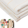 Solid Colored Polyester Cotton Cross Stitch Fabric DIY-WH0060-10-1