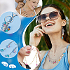 120Pcs Glass Pendants PALLOY-PHE00012-5