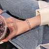 Alloy Crystal Rhinestone Cuff Bangles for Women FS-WG50859-01-3