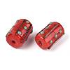 Handmade Gold Foil Glass Bumpy Beads LAMP-ZX003-12-03-2