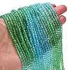 Transparent Painted Glass Beads Strands DGLA-A034-T3mm-A17-2