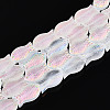 Frosted Glass Beads Strands GLAA-T023-40C-09-1