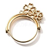 Rotatable Alloy Swivel Open Back Bezel Pendants PALLOY-I223-20LG-1