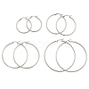 Non-Tarnish 304 Stainless Steel Hoop Earrings for Women EJEW-X0015-02P-02-4