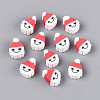 Christmas Theme Handmade Polymer Clay Beads X-CLAY-S091-75-1