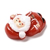Christmas Theme Opaque Resin Cabochons RESI-E043-01M-3