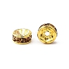 Brass Grade A Rhinestone Spacer Beads RSB036NF-05G-3