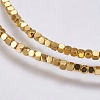 Electroplate Non-magnetic Synthetic Hematite Bead Strands G-K237-08P-2