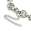 Non-Tarnish 304 Stainless Steel Coin Link Chains Bracelets for Men & Women BJEW-D042-10P-3