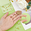 5 Pair Natural Pearl Round Stud Earrings Findings KK-HY0001-79-3