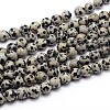 Natural Dalmatian Jasper Round Bead Strands X-G-J303-19-8mm-1