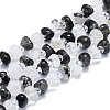 Natural Black Rutilated Quartz Beads Strands G-K245-H02-05-1