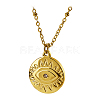 Stylish European and American Stainless Steel Eye Pendant Necklaces for Women MC1159-1