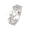 304 Stainless Steel Micro Pave Cubic Zirconia Finger Rings for Women RJEW-K315-03P-4