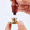 Wax Seal Brass Stamp Head AJEW-WH0209-576-4