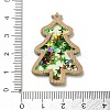 Christmas Theme Opaque Printed Acrylic Pendants SACR-Z005-02D-3
