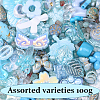 100G 10 Styles Transparent & Opaque Acrylic Beads TACR-YW0003-03-1