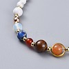 Natural & Synthetic Gemstone Beaded Necklaces NJEW-JN02454-3