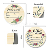 2Pcs 2 Style Single-face Printed Wooden Baby Photo Props DJEW-WH0600-004-2