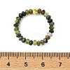 Natural Mixed Gemstone Beads Finger Rings RJEW-JR01074-5