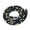 Electroplate Transparent Glass Beads Strands EGLA-Q132-4MM-A14-2