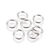 Tarnish Resistant 304 Stainless Steel Saw Cut Open Jump Rings X-STAS-P212-25P-10-1