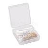 24 Pairs 4 Size 2 Colors 304 Stainless Steel Ball Post Stud Earring Findings STAS-ZZ0001-10-7
