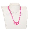 Personalized Nylon Cable Chain Necklaces NJEW-JN02940-01-4