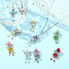 30Pcs 10 Styles Handmade Glass Pearl Beads Pendants PALLOY-CJD00004-6