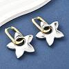 Star Brass Hoop Earrings for Women EJEW-U057-06C-04GP-2