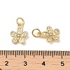 Rack Plating Brass Cubic Zirconia Pendants KK-K349-20G-3