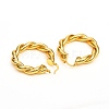 Brass Hoop Earrings EJEW-F250-04-G-3