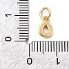 Brass Cubic Zirconia Charms KK-G554-02E-01-3