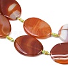 Natural Banded Agate Beads Strands G-P605-L02-08-5