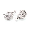 Brass Micro Pave Cubic Zirconia Pendants KK-D357-16C-P-2