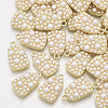 ABS Plastic Imitation Pearl Pendants PALLOY-T071-009-1