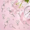 DIY Keychain Findings Kits DIY-SP0006-96P-7