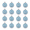 Platinum Plated Alloy Enamel Charms ENAM-S118-04G-P-2