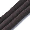Flat Round Handmade Polymer Clay Beads CLAY-R067-10mm-38-1